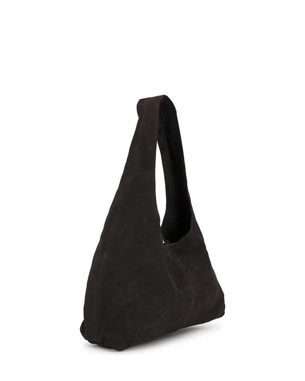 St. Agni Black Suede Soft Bag