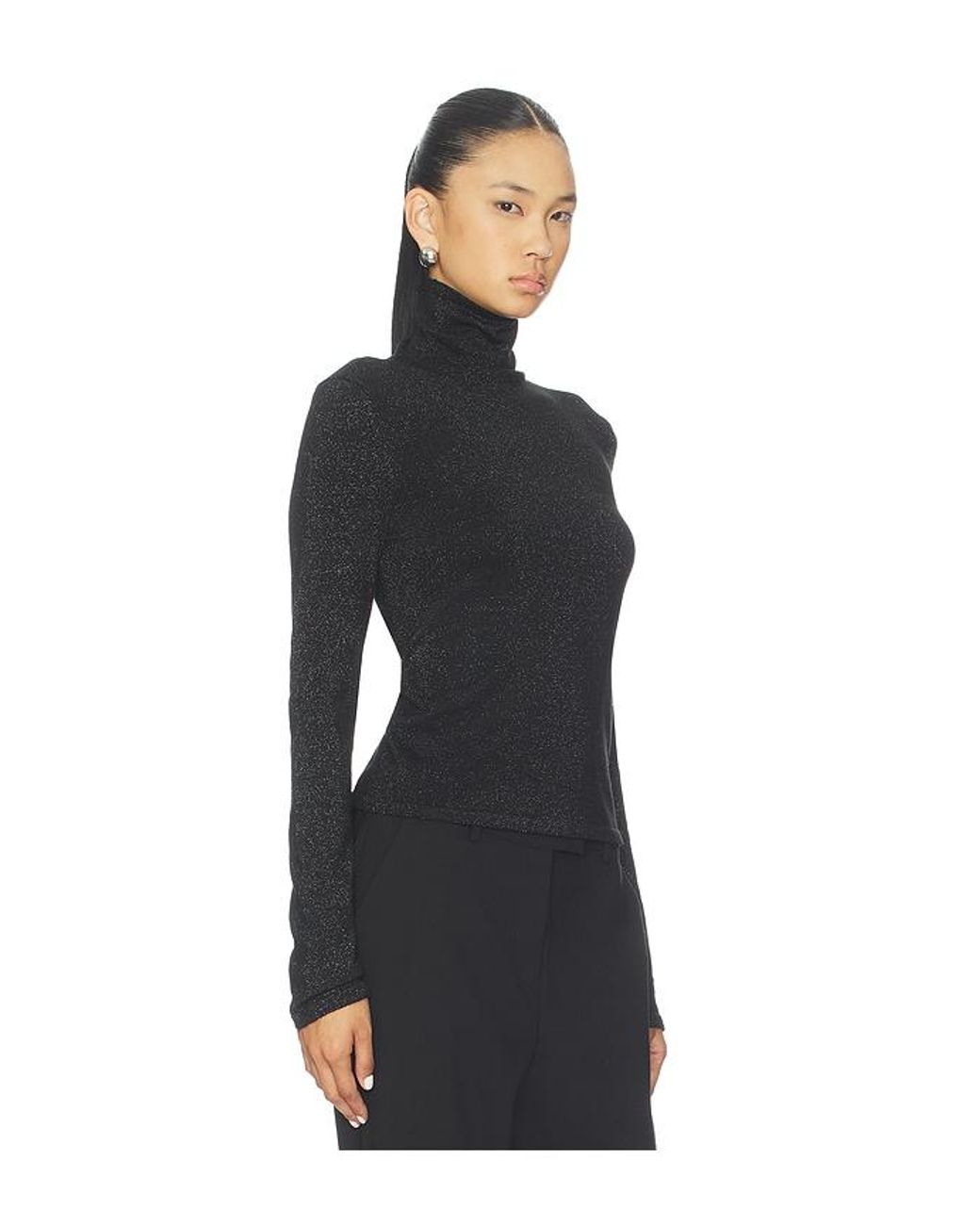 Lovers + Friends Black Bessi Turtleneck Sweater