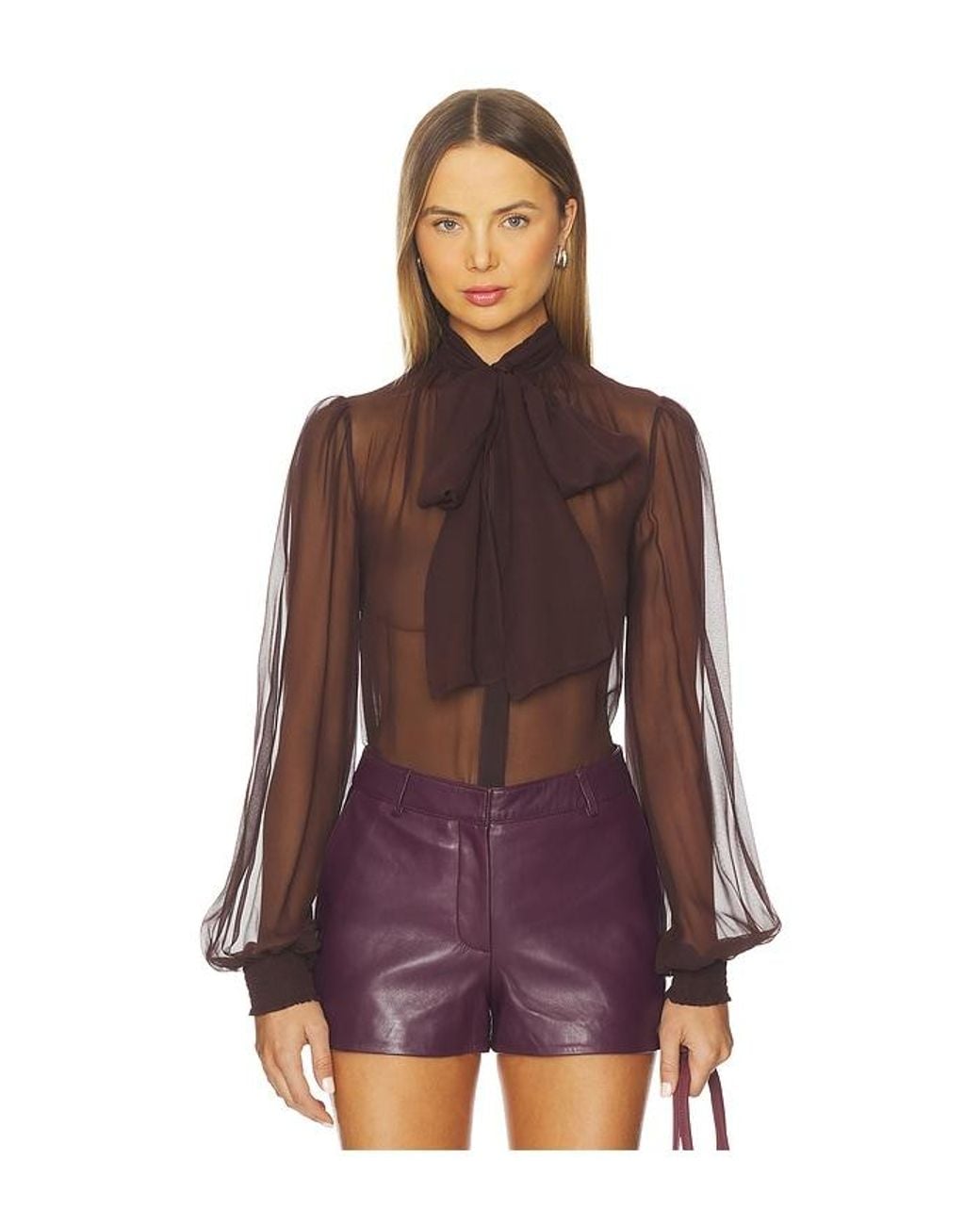 retroféte Purple Halsi Top