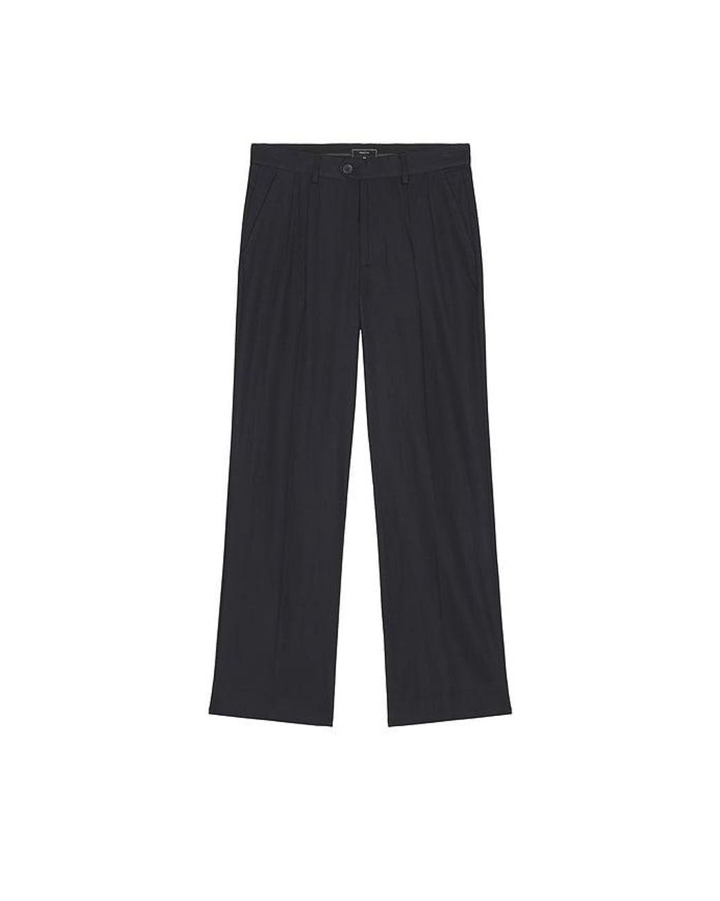 Percival Black Pleated Leg Trousers for men