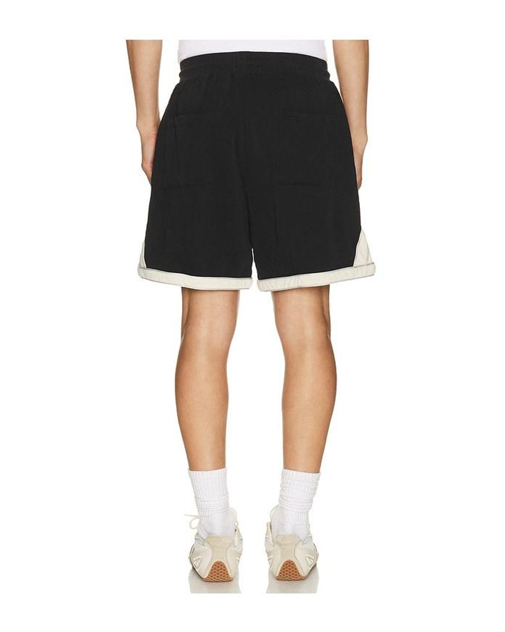 DIET STARTS MONDAY Black Warm Up Shorts for men