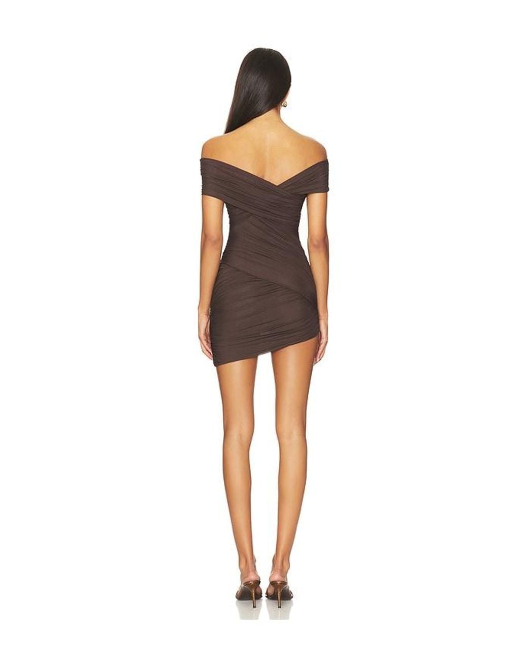 SER.O.YA Black Deniz Mesh Mini Dress