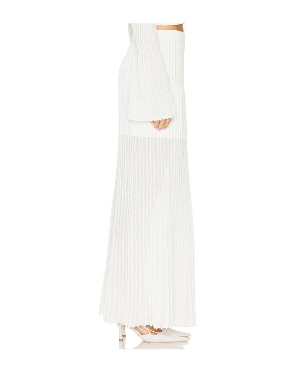 Clea White Manning Knit Skirt
