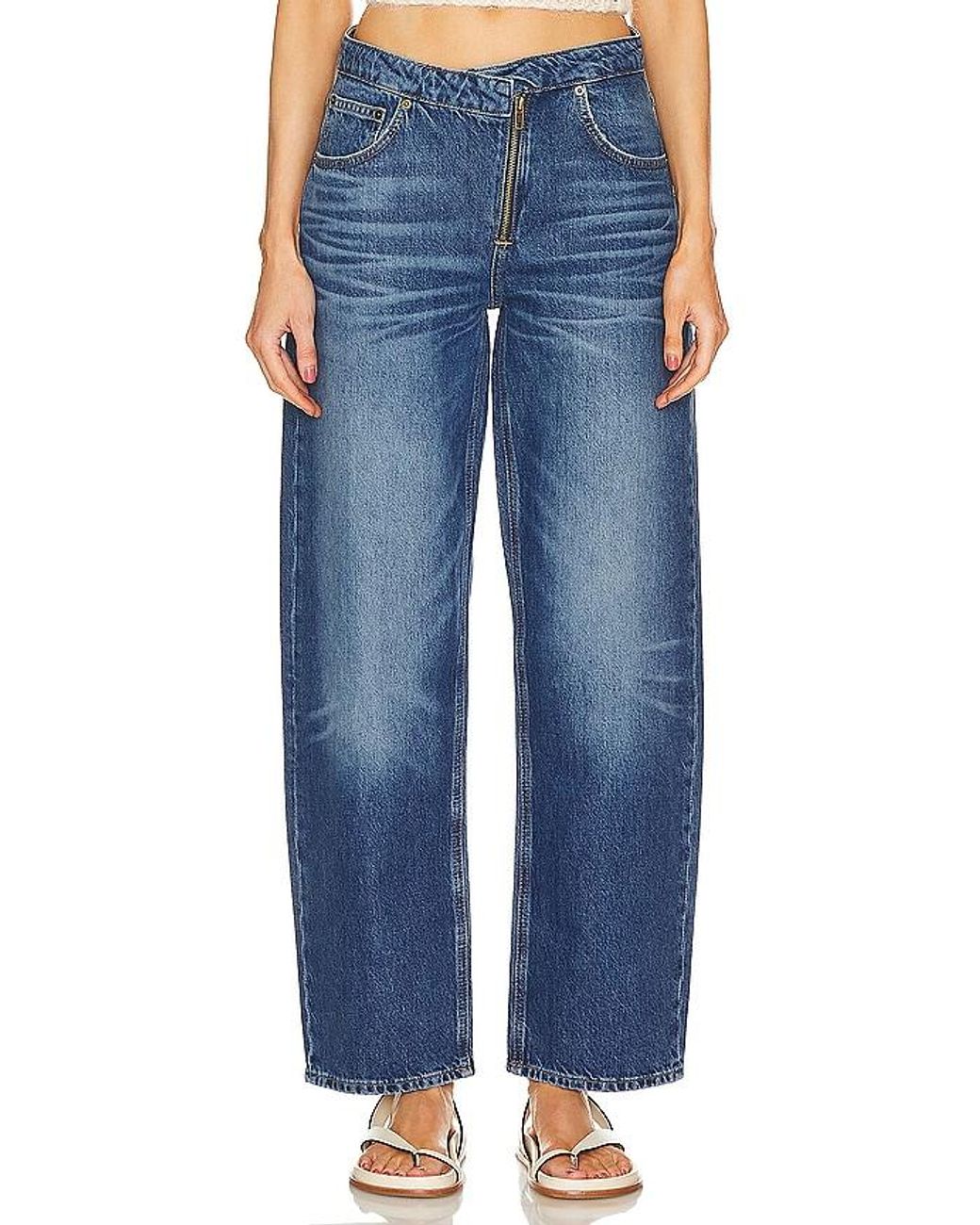 Jeans with hotsell long zipper