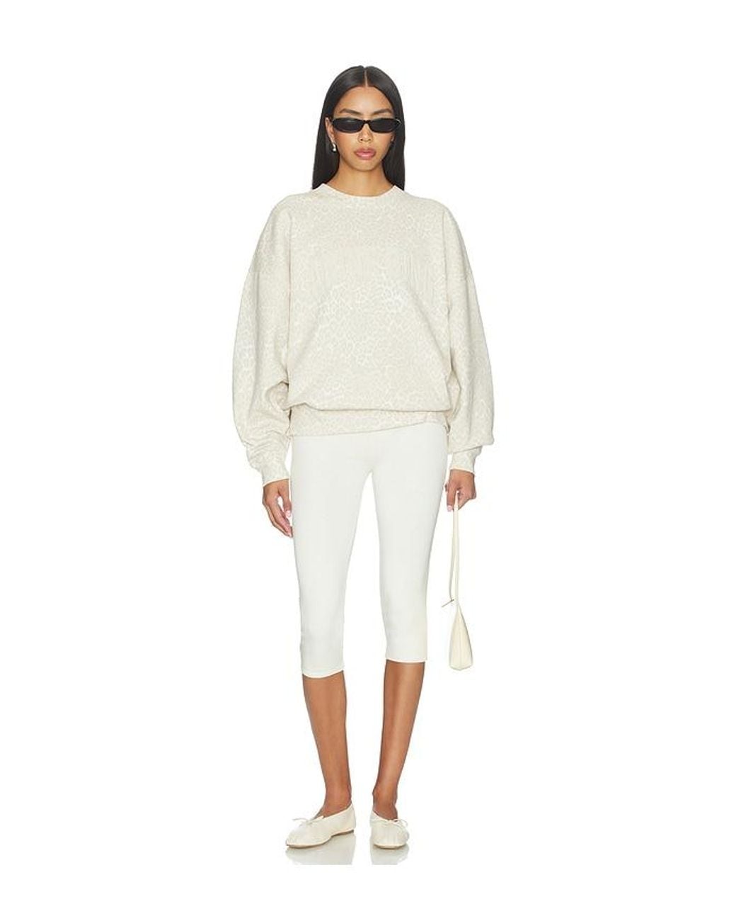 Anine Bing White Miles Sweatshirt