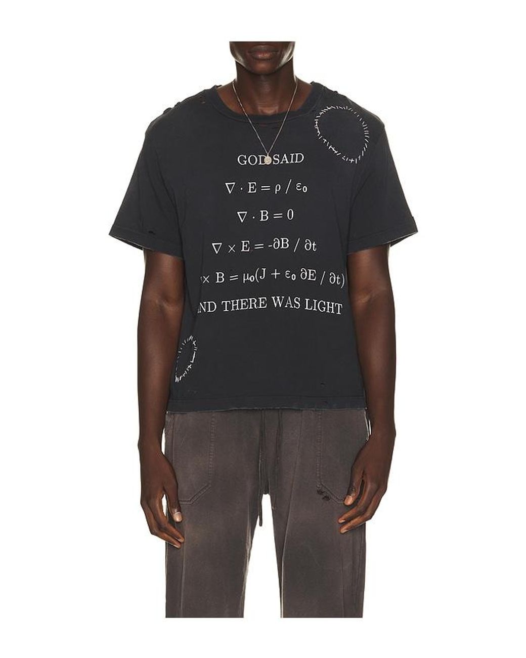 Strike Oil Black Let There Be Light Tee for men