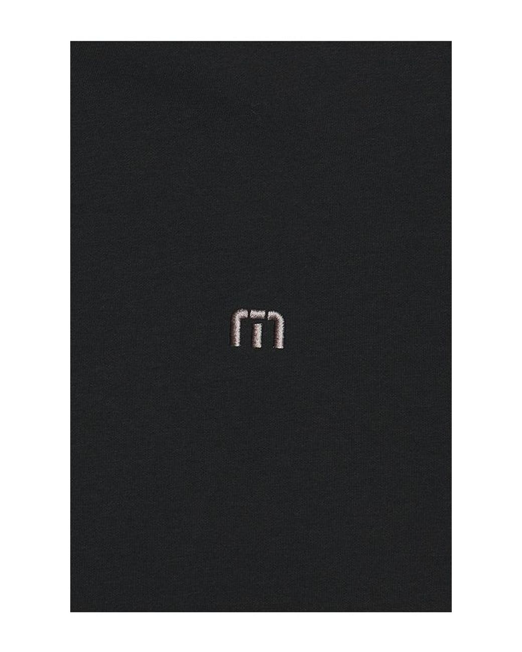 Travis Mathew Black Cloud Quarter Zip Sweater 2.0 for men