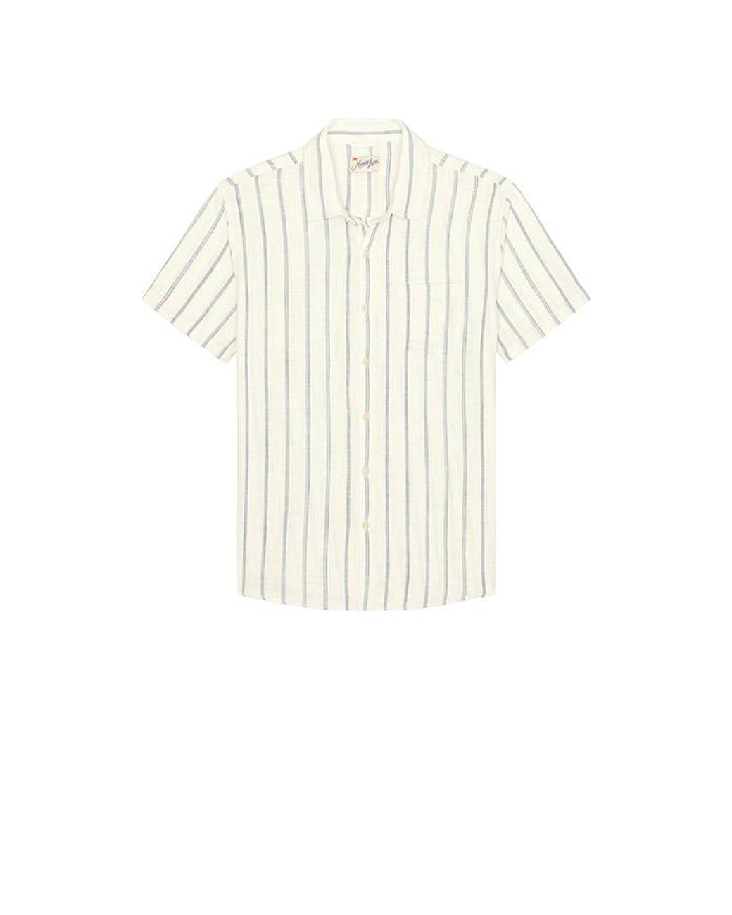 Marine Layer White Classic Stretch Selvage Shirt for men