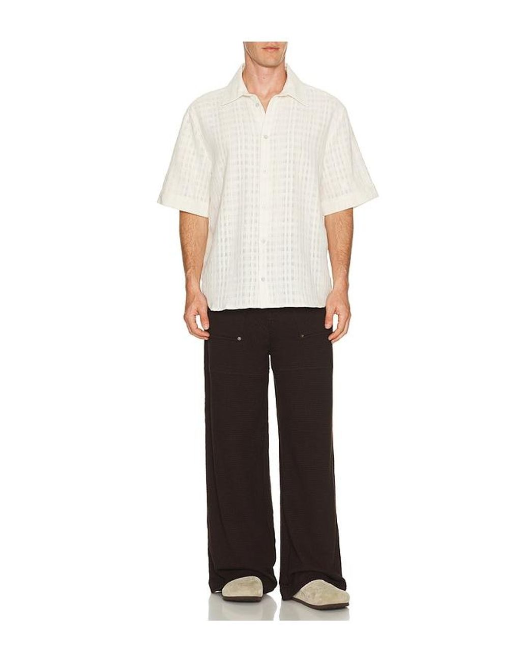 Won Hundred White Daniel Shirt for men