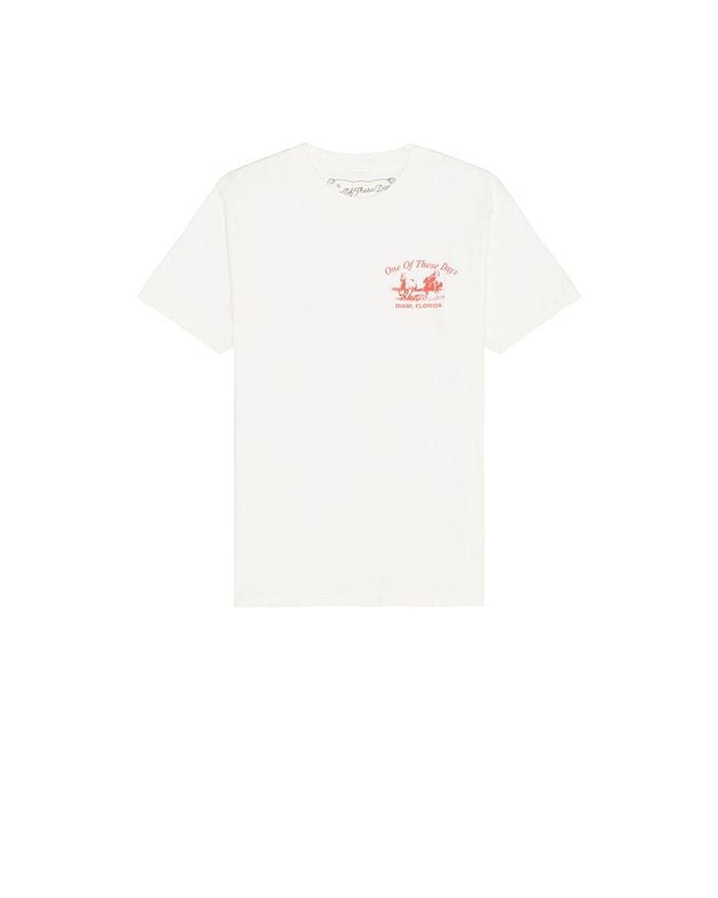 One Of These Days White X Revolve X Fwrd Miami Design 22 Tee for men