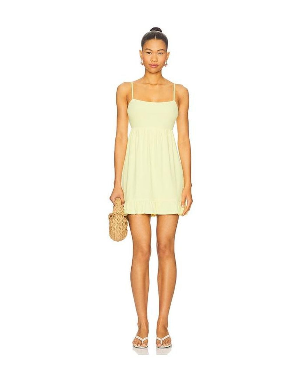 Lovers + Friends Yellow Davis Mini Dress