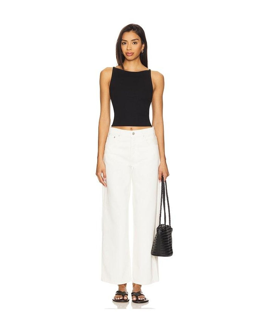 Anine Bing White Manon Jeans
