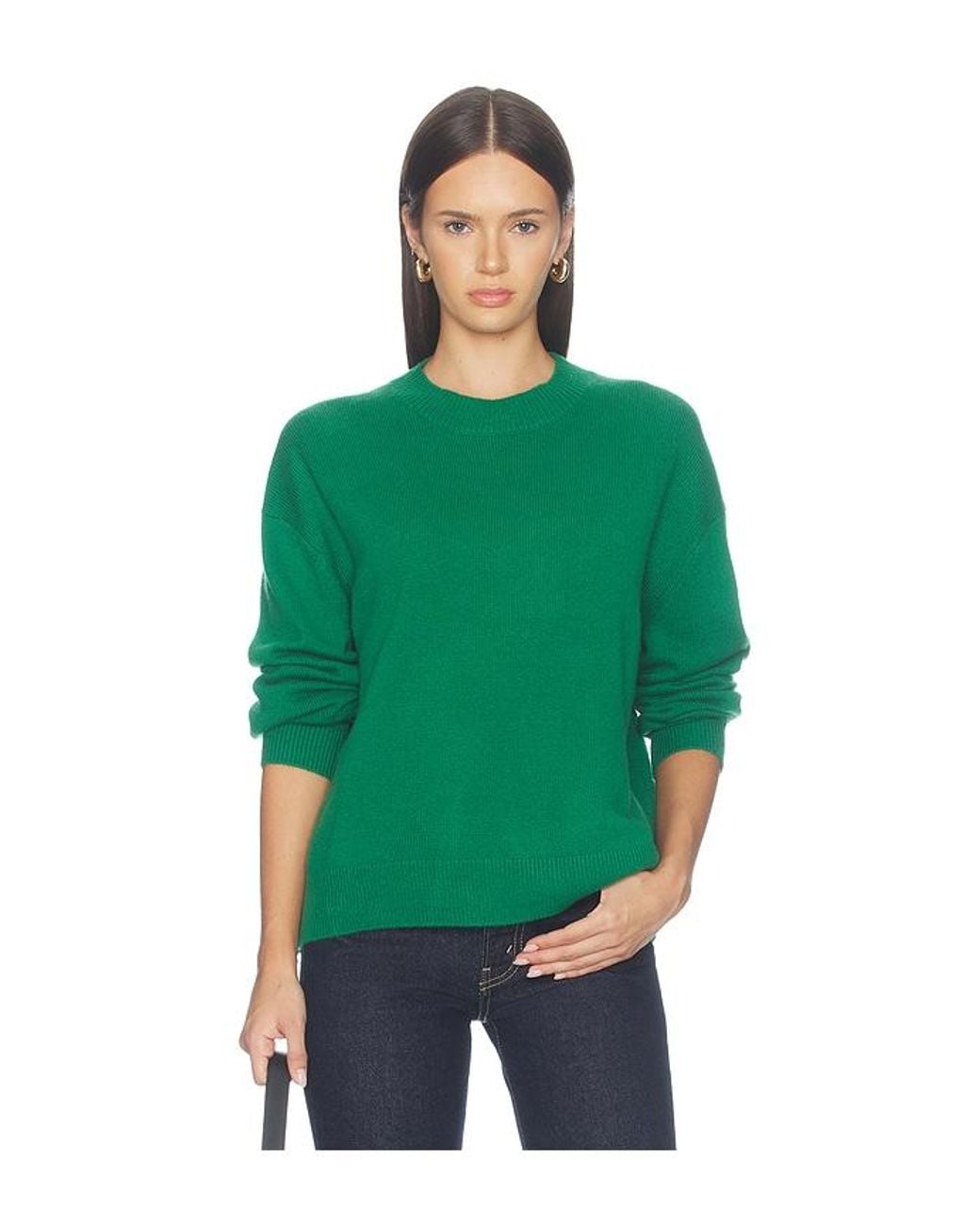 Anine Bing Green Lee Crew Sweater