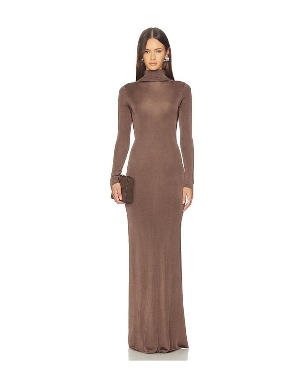 SRG Multicolor Sylveeah Draped Cowl Gown