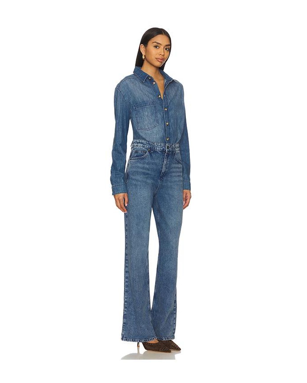 Ba&sh Blue Bloom Jumpsuit