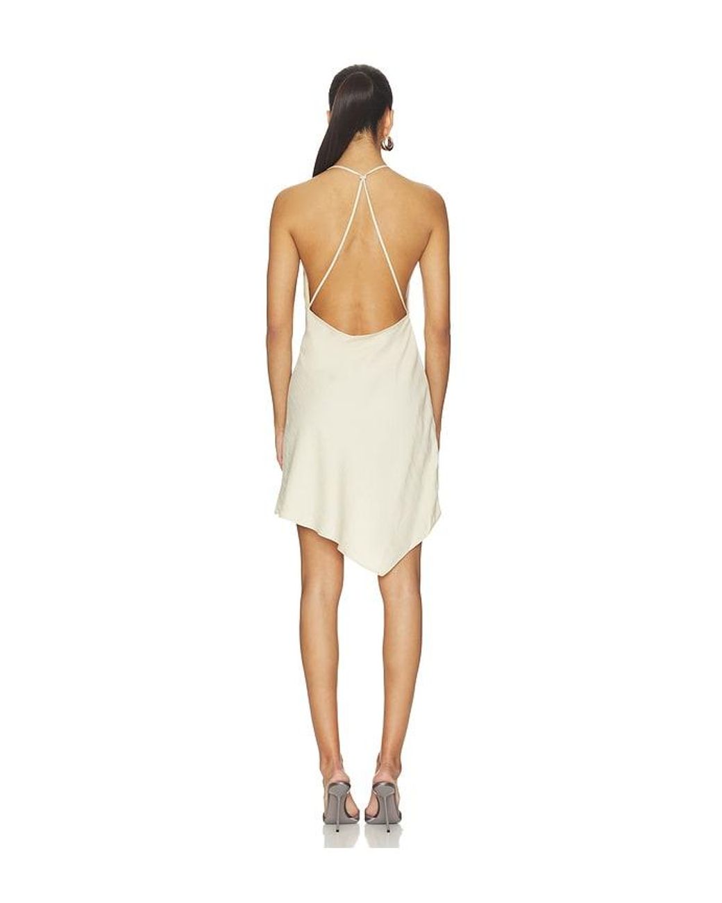 Helmut Lang Natural Knot Slip Dress