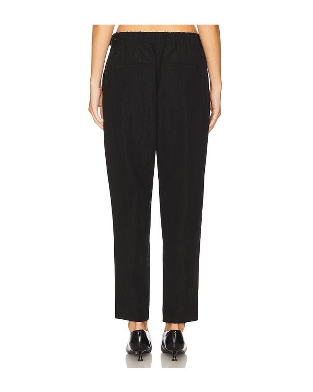 Vince Black Mid Rise Utility Tab Easy Pull On Pant
