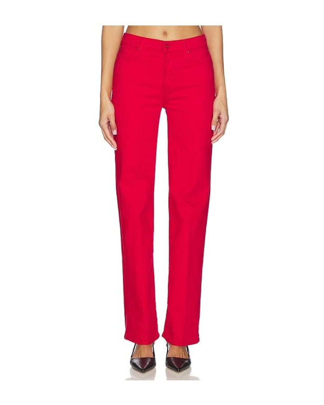 Mother Red The Kick It Jeans