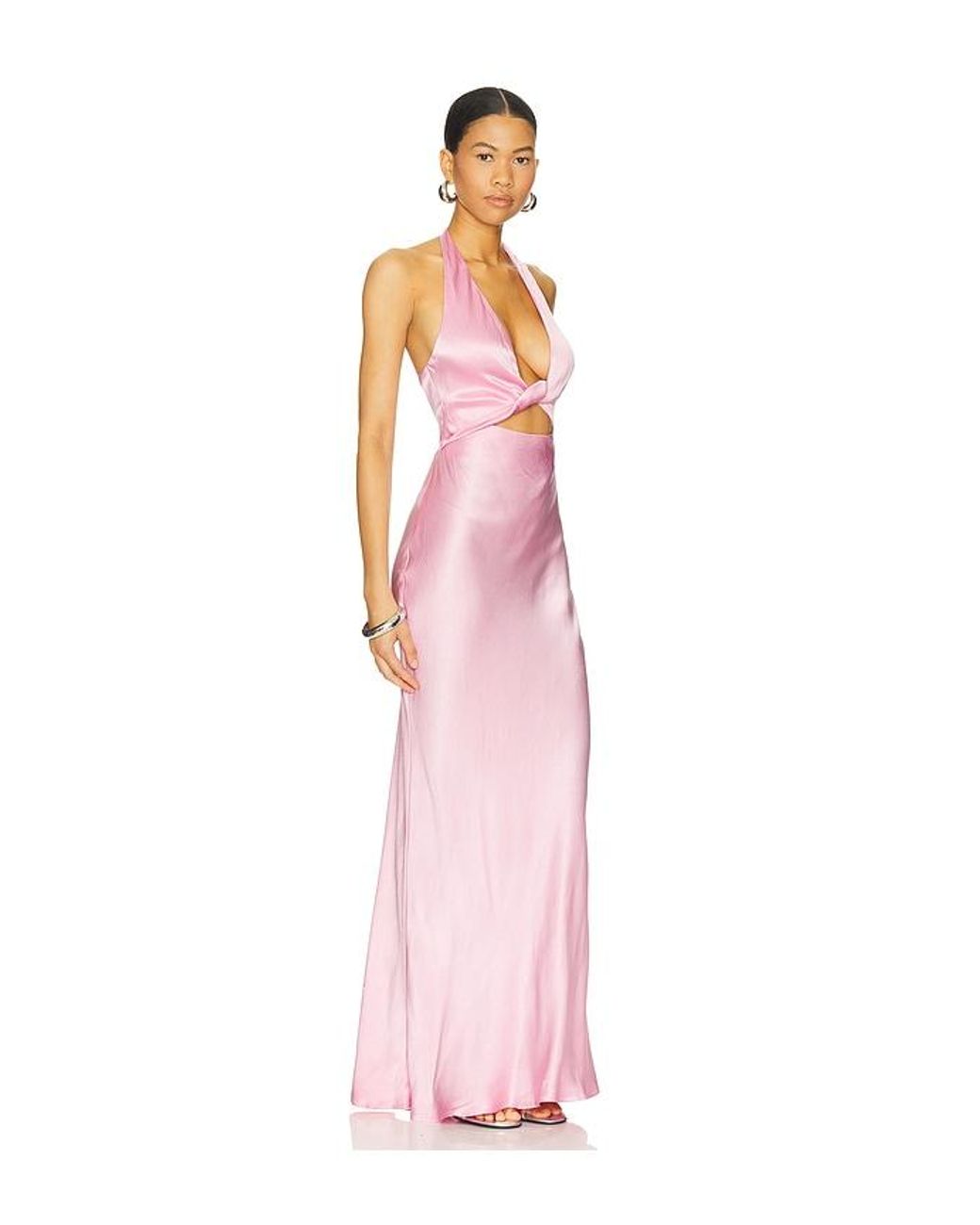 knee length dresses for ladies LEILAH DRAPE MIDI DRESS main image 0