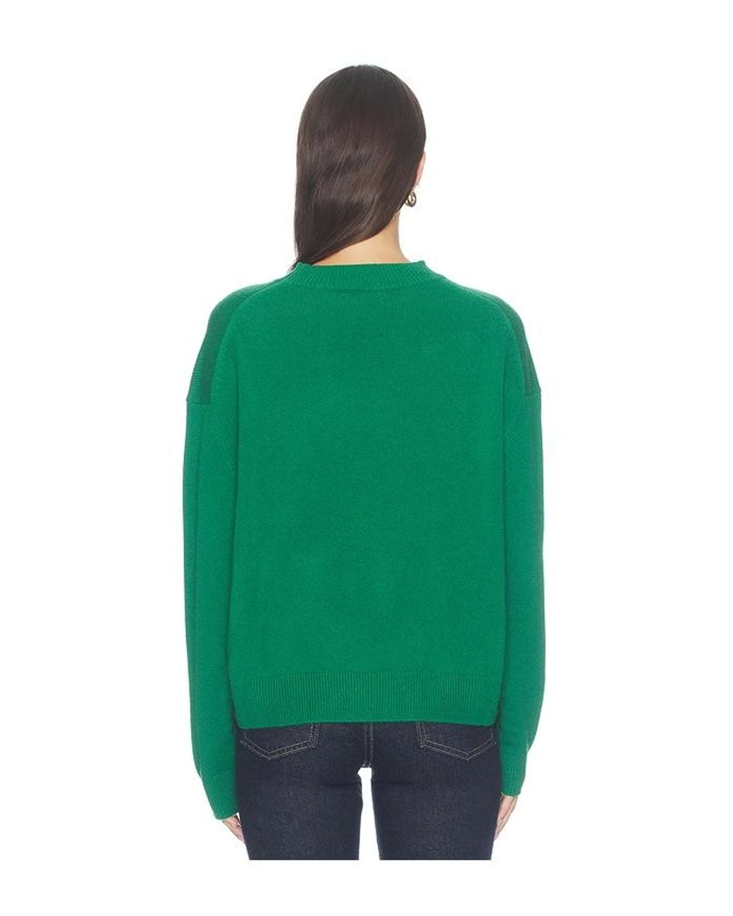 Anine Bing Green Lee Crew Sweater