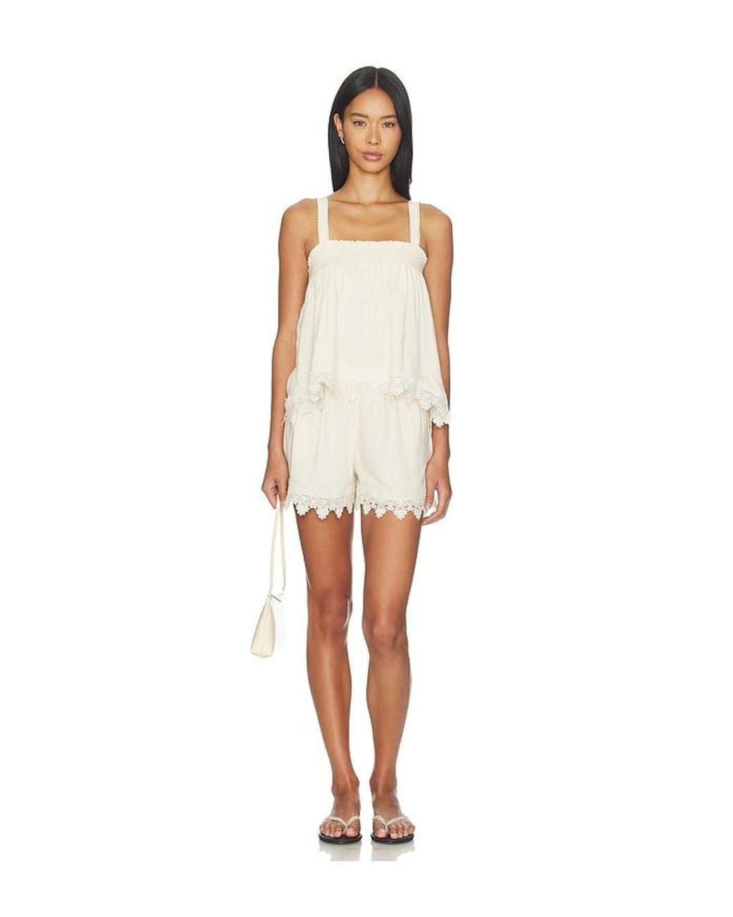 Bobi White Malaga Tank Top