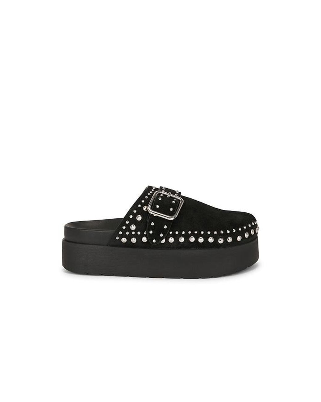 Free People Black Cayatana Studded Mule