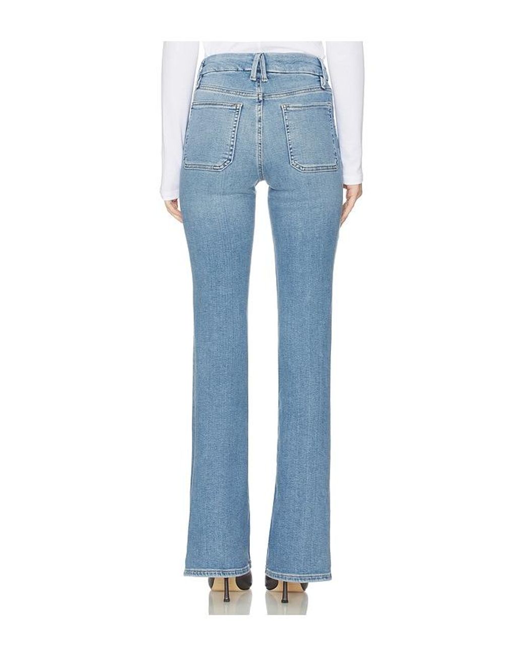 GOOD AMERICAN Blue Ausgestellte Hose Good Legs