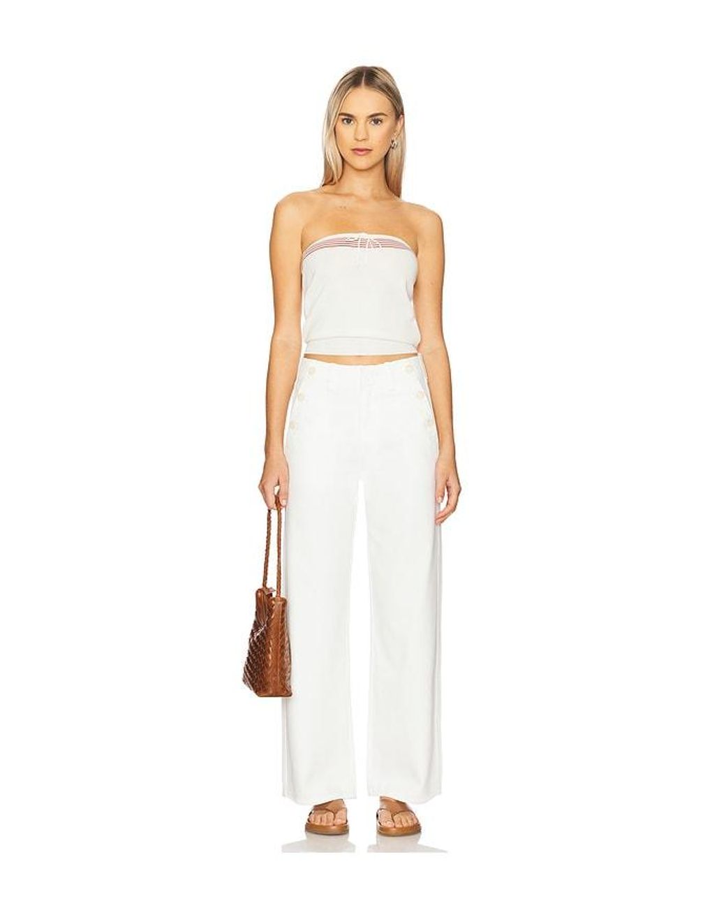 Citizens of Humanity White Boardwalk Trouser Jeans