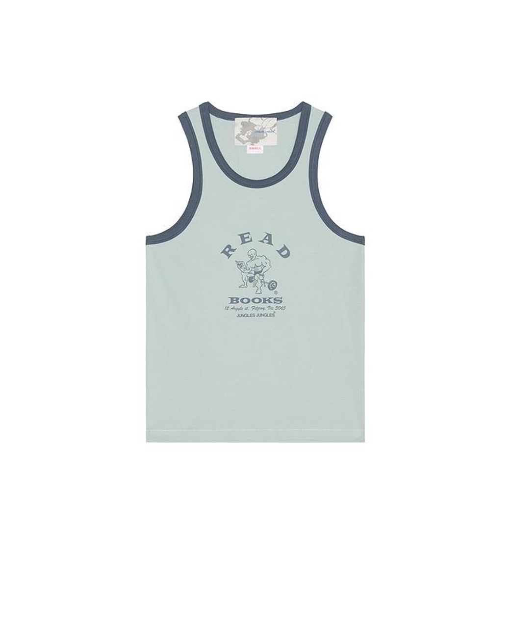 JUNGLES Blue Read More Books Tank Top for men