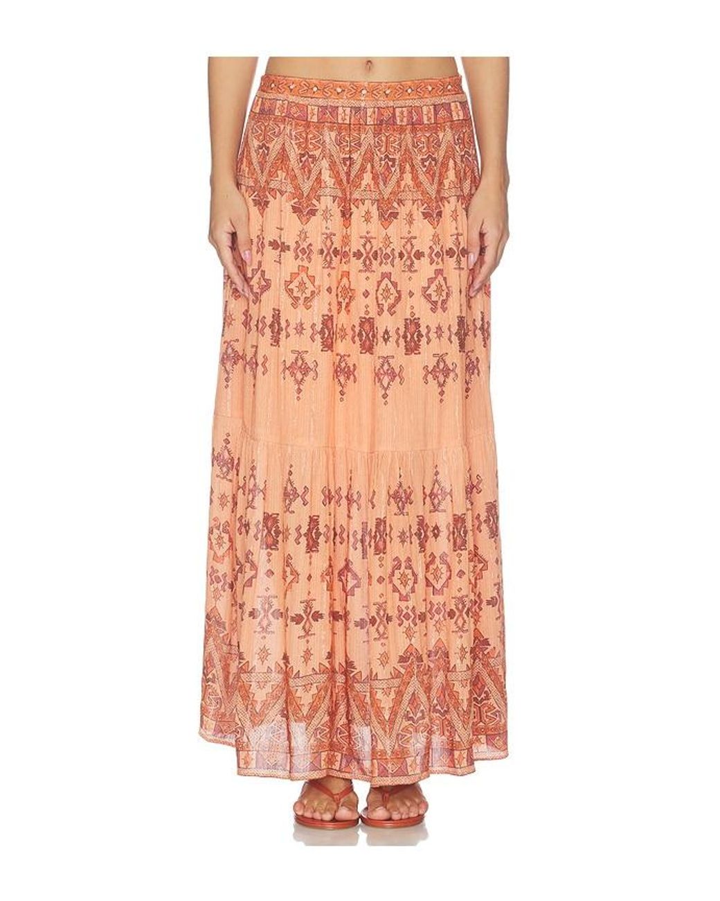 Ba&sh Orange Zaya Skirt