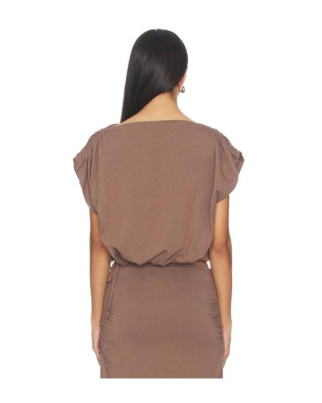 LNA Brown Halina Top