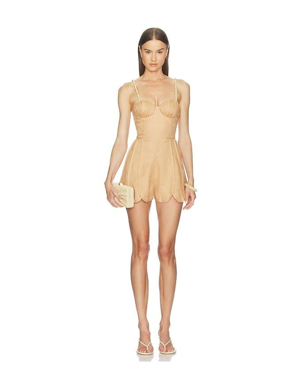 AZULU Natural Coral Romper