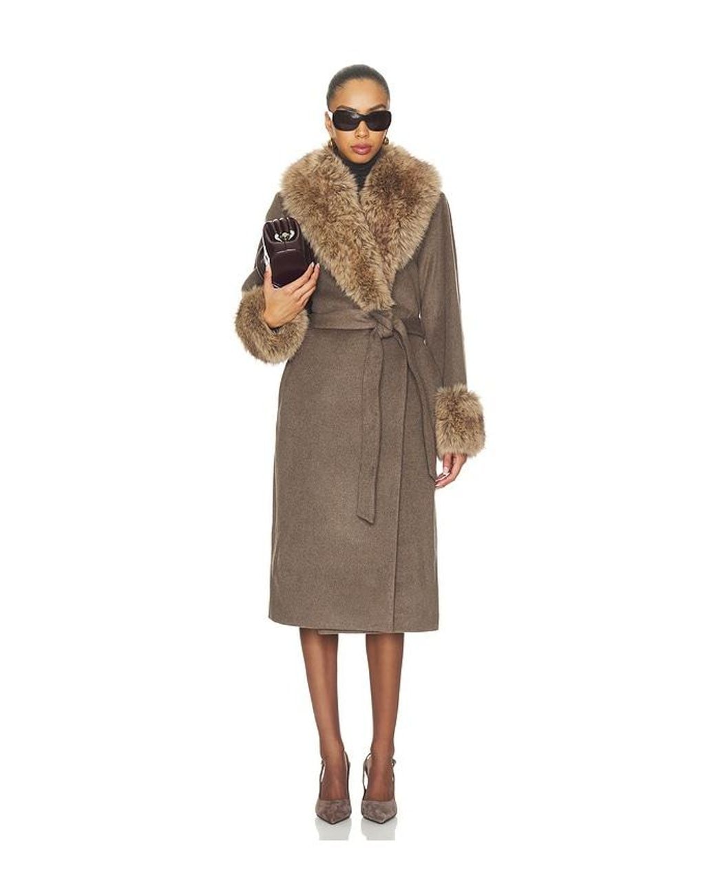 Jonathan Simkhai Natural Kinsley Belted Long Coat