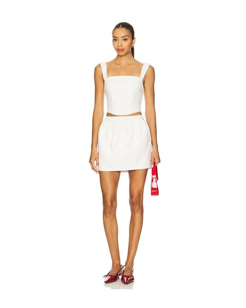 Lovers + Friends White Jacqueline Top