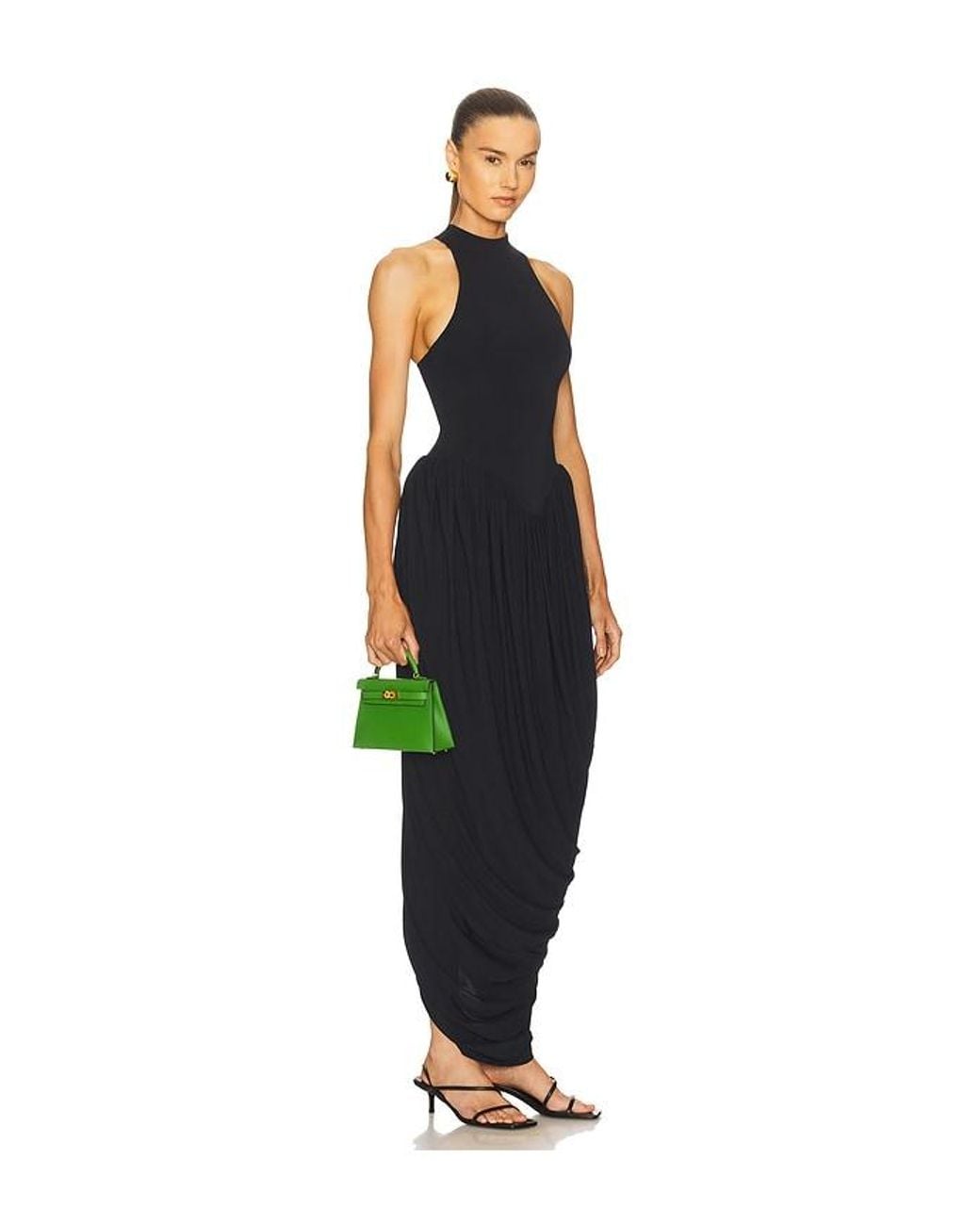 Helsa Black The Duchess Jersey Dress