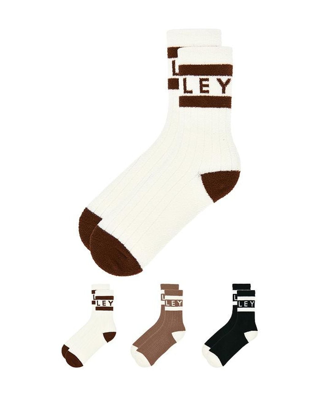 Varley White Spencer Sock 3 Pack