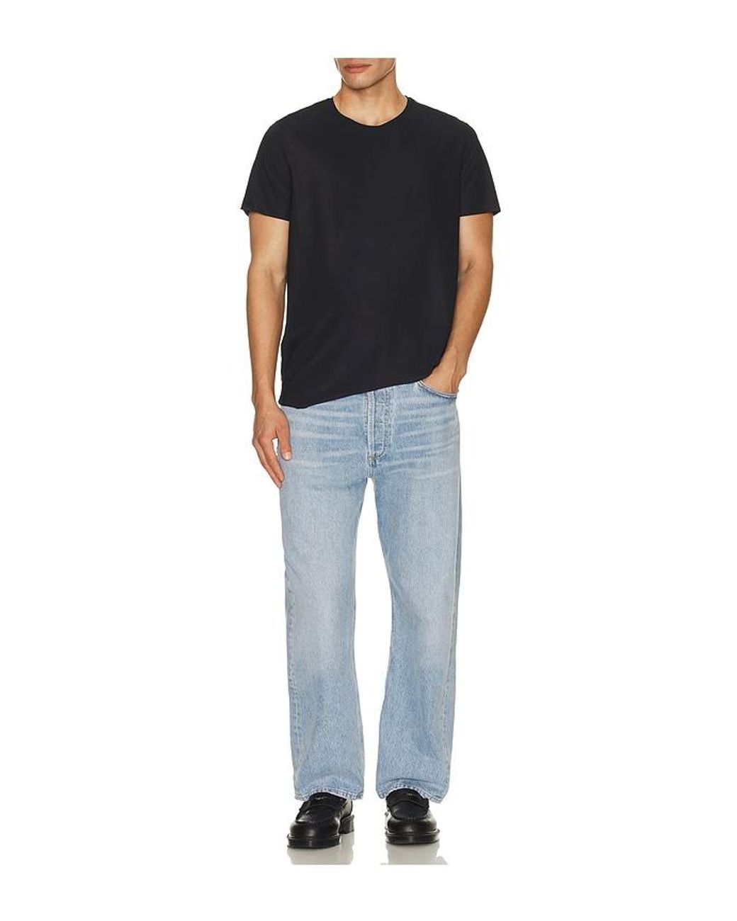 Microfiber 2 Pack Crewneck Undershirt en Black Commando pour homme