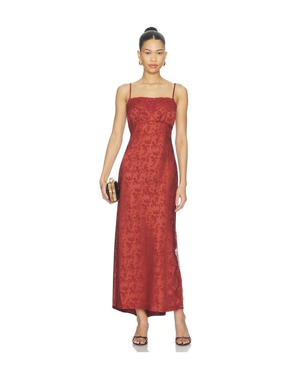 Astr Red Kristian Dress