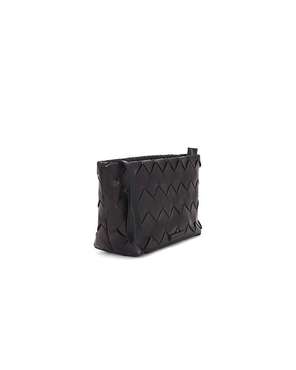 Loeffler Randall Black Melina Square Woven Clutch