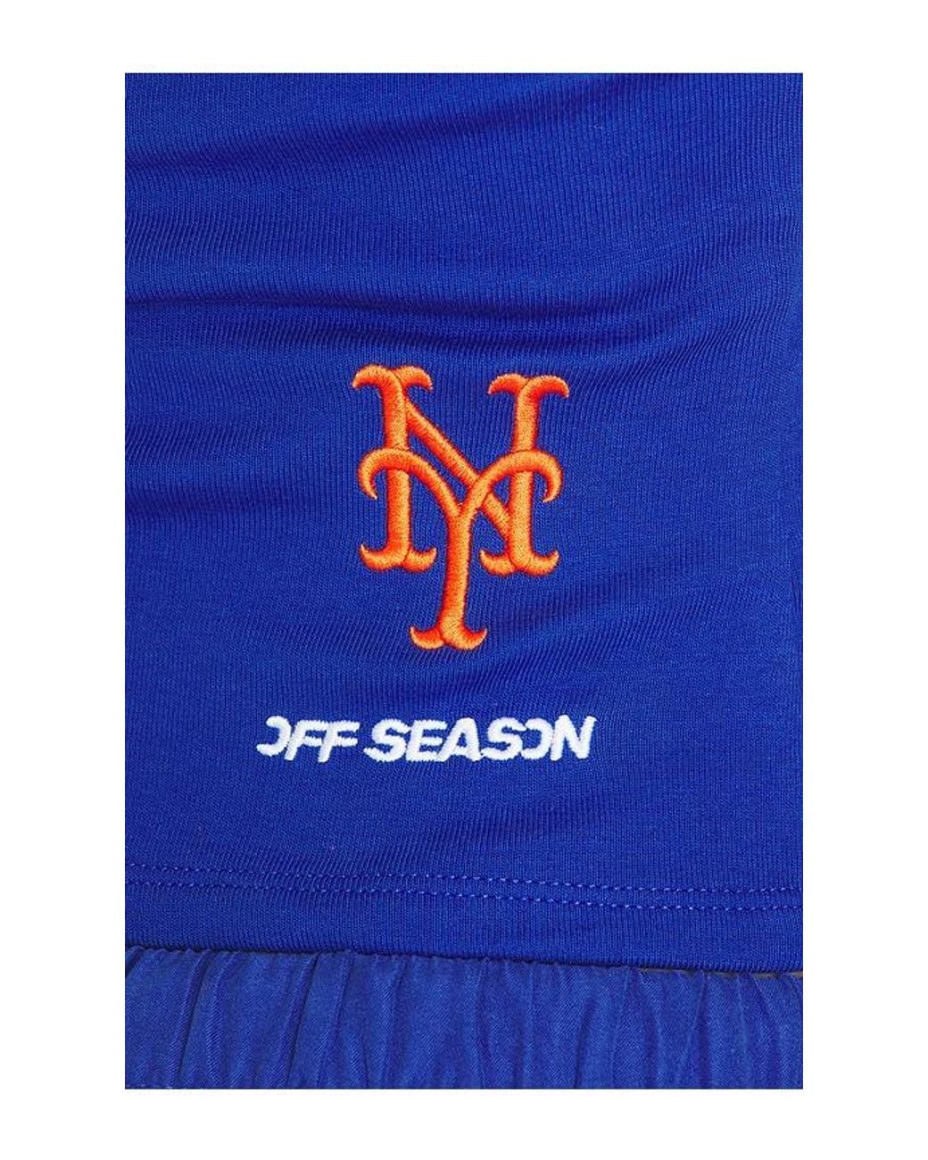 OFF SEASON Blue Ruched Halter Top