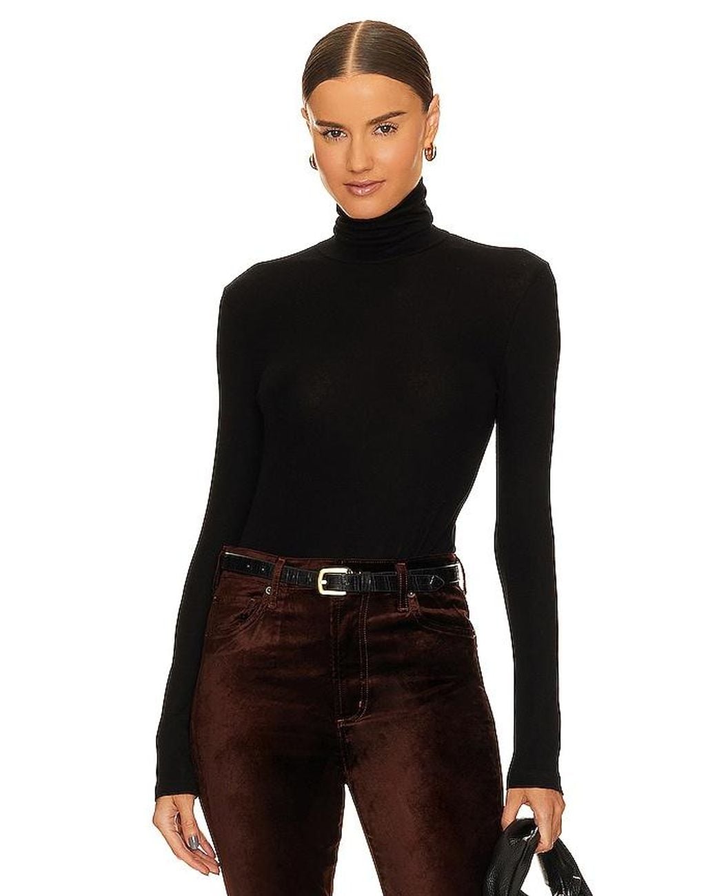 Agolde Black Pascale Turtleneck