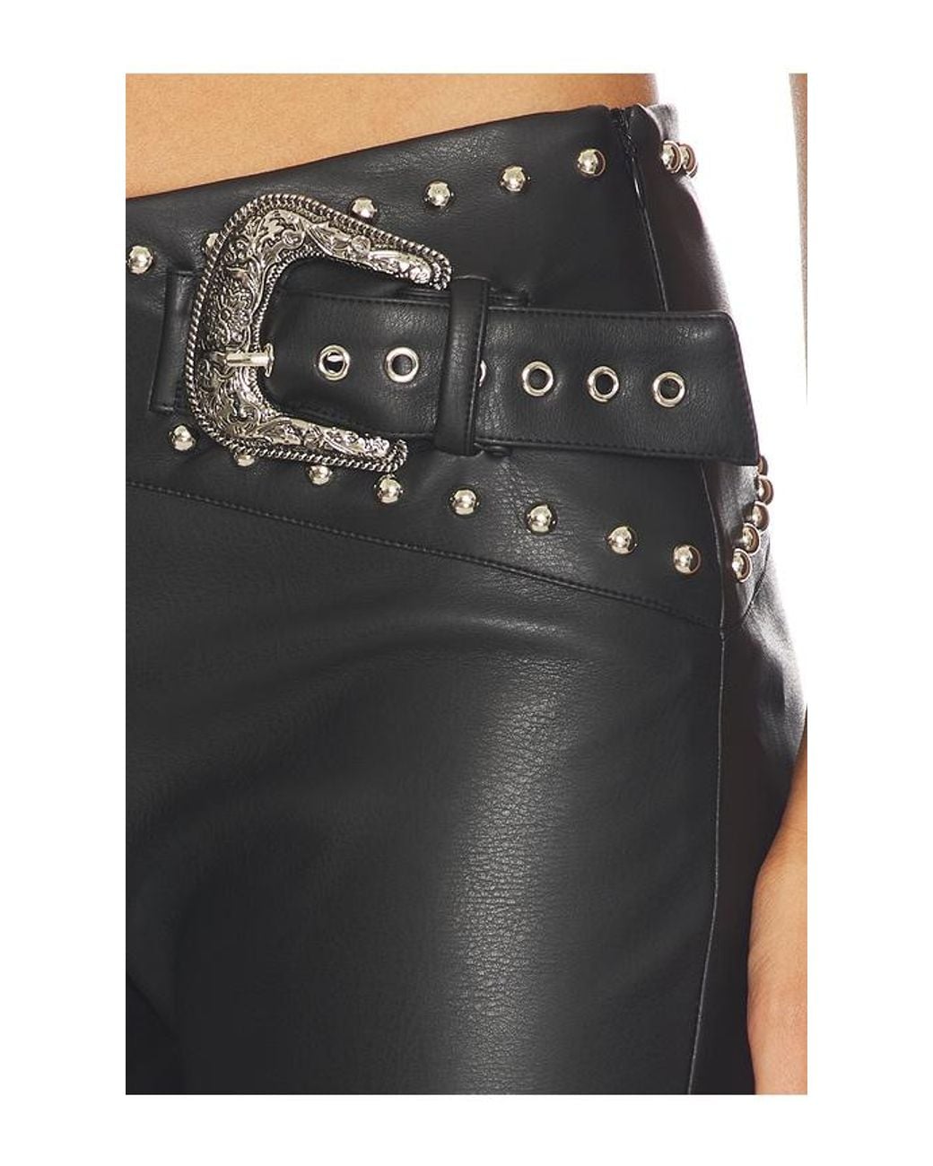 superdown Blue Melisa Faux Leather Pant