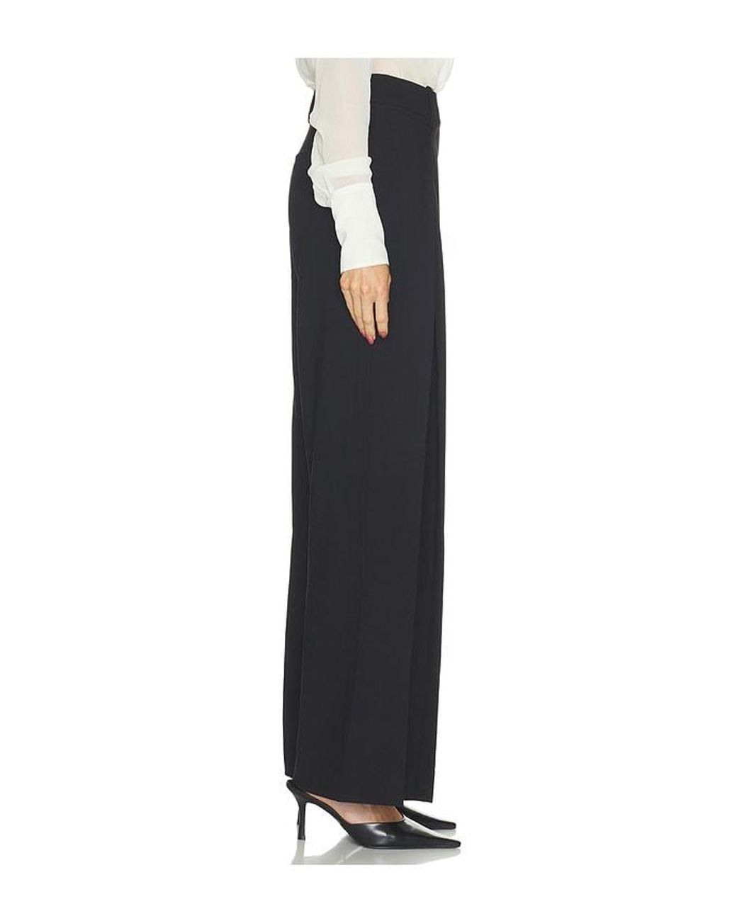 FAVORITE DAUGHTER Black Pleats For Days Pant