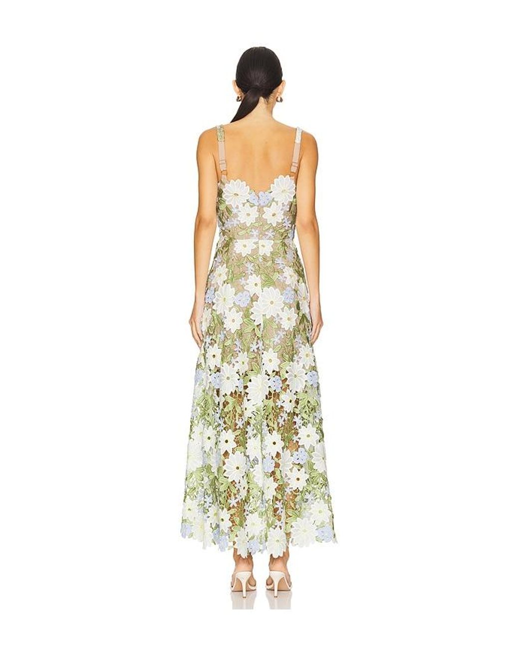 Elliatt White Flora Midi Dress