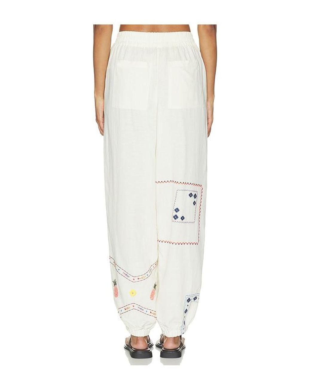 Agua Bendita White Toscana Basket Pant