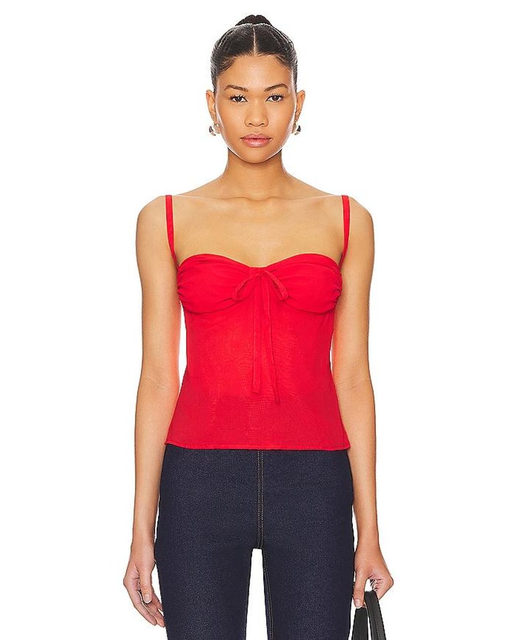 MORE TO COME Red Tamora Top