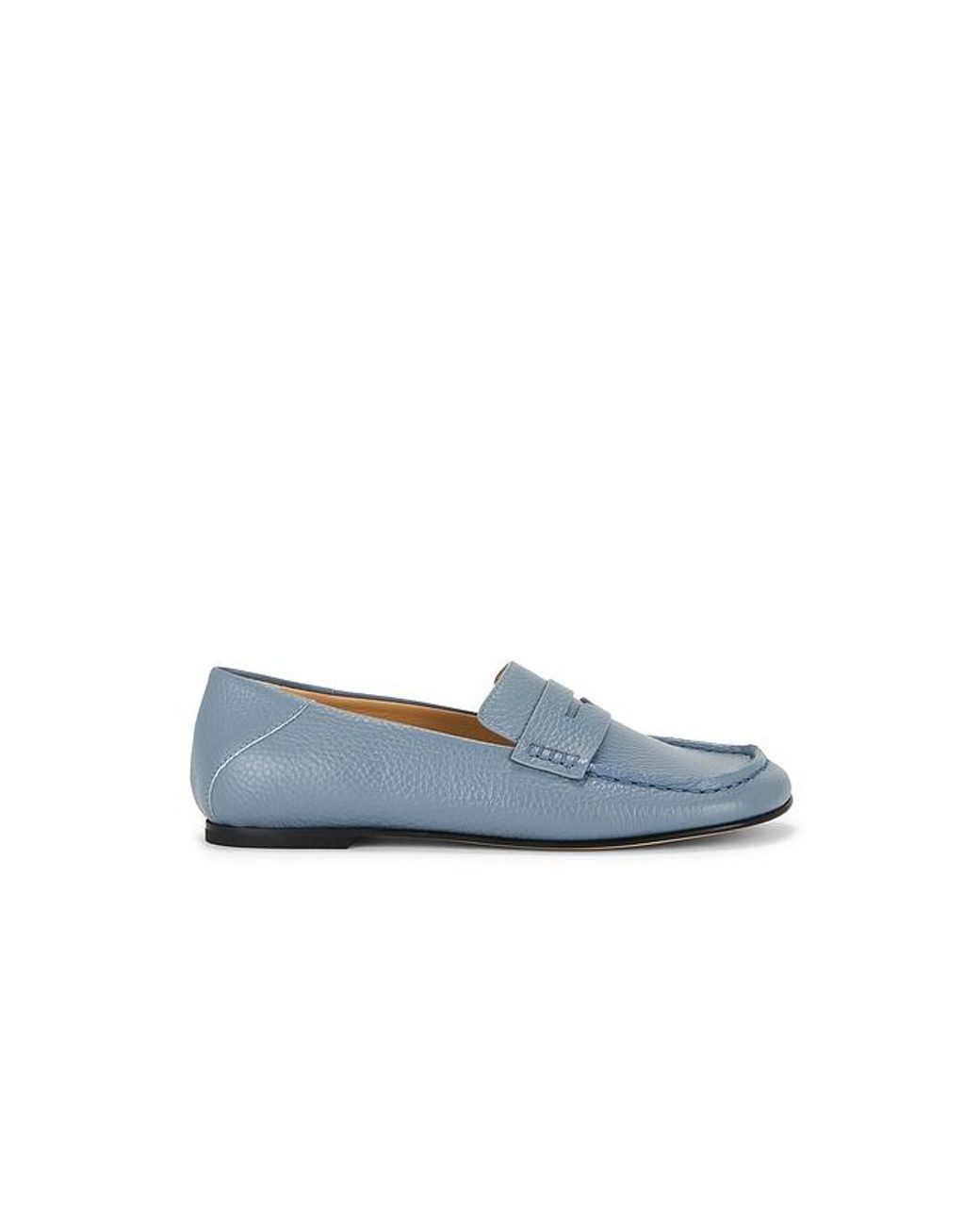Dear Frances Blue Drew Loafer With Penny Strap
