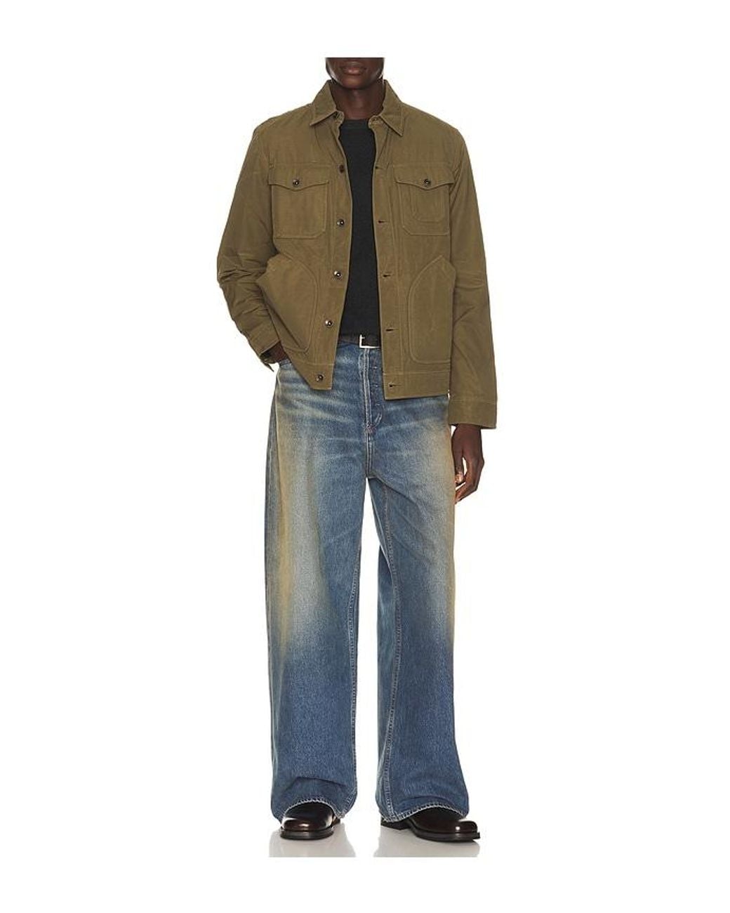 Faherty Brand Black Jackson Crew Sweater for men