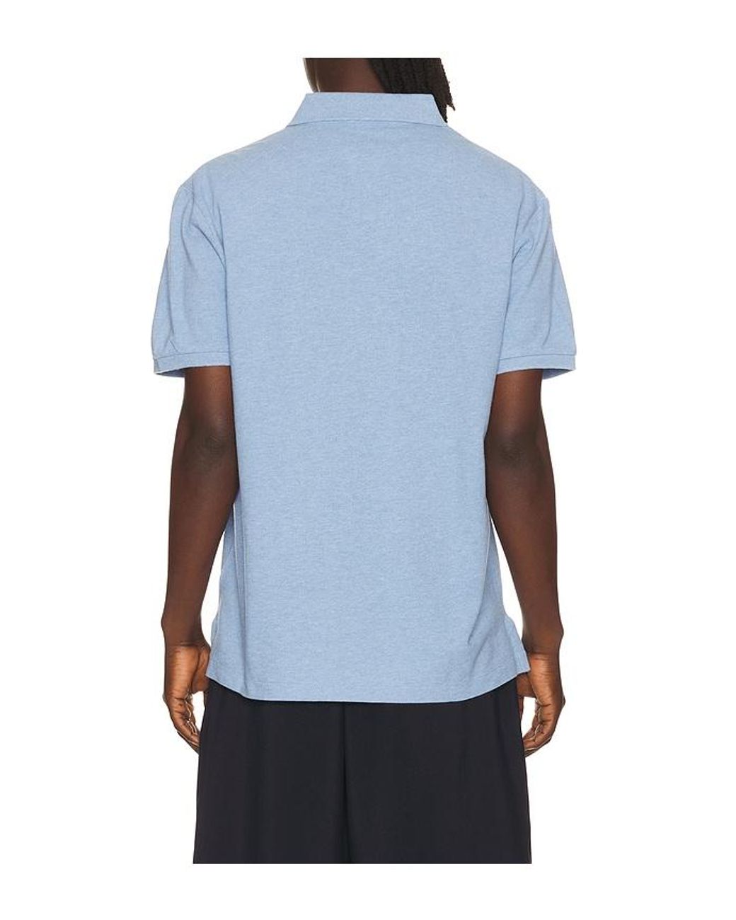 Polo Ralph Lauren Blue Short Sleeve Mesh Polo for men