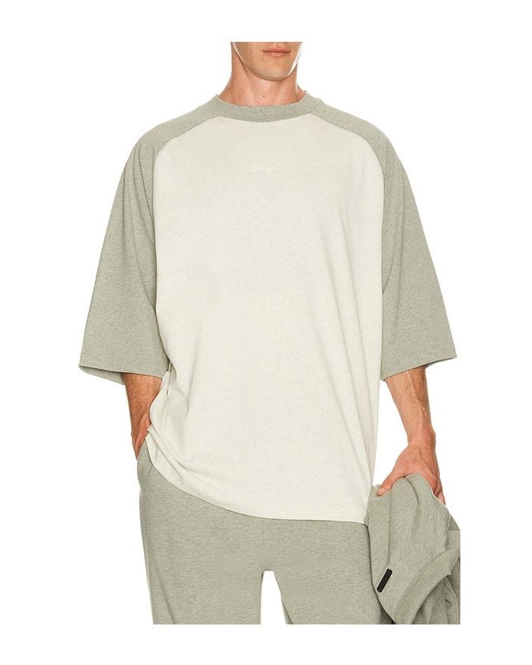 Fear Of God White Signature Baseball Tee for men